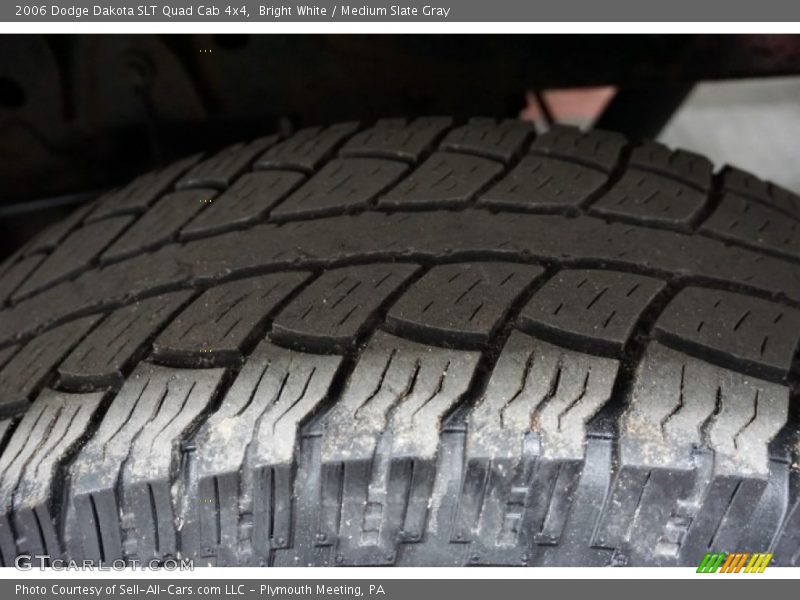 Bright White / Medium Slate Gray 2006 Dodge Dakota SLT Quad Cab 4x4