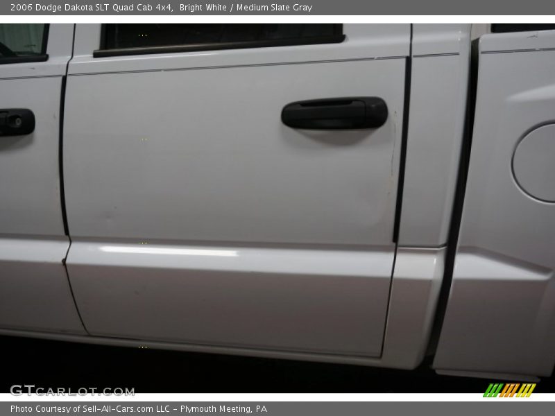 Bright White / Medium Slate Gray 2006 Dodge Dakota SLT Quad Cab 4x4
