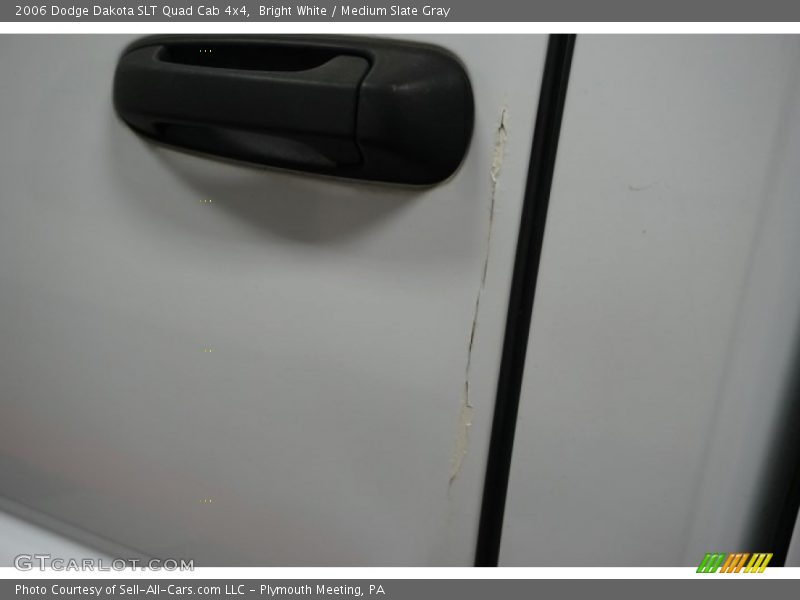 Bright White / Medium Slate Gray 2006 Dodge Dakota SLT Quad Cab 4x4