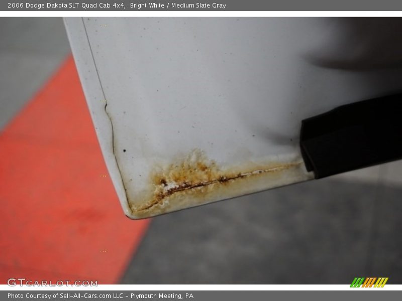 Bright White / Medium Slate Gray 2006 Dodge Dakota SLT Quad Cab 4x4