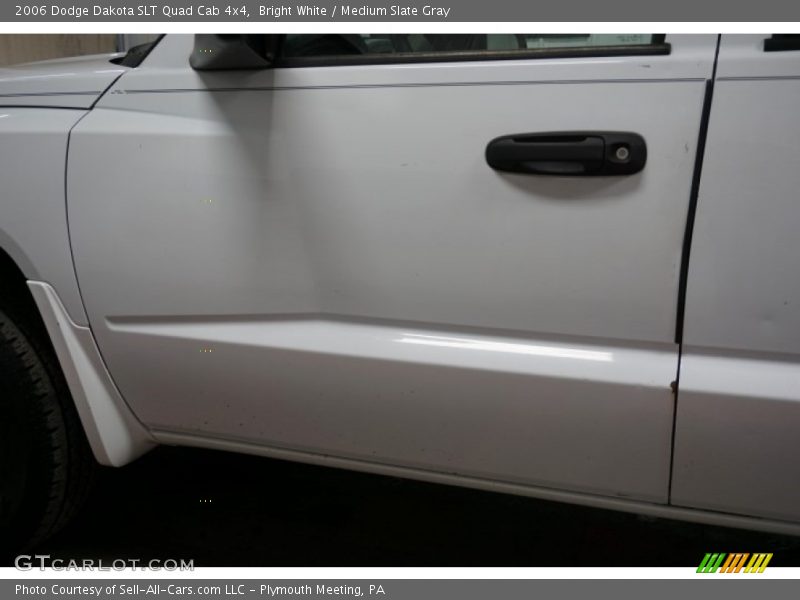 Bright White / Medium Slate Gray 2006 Dodge Dakota SLT Quad Cab 4x4