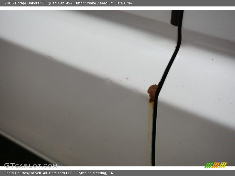 Bright White / Medium Slate Gray 2006 Dodge Dakota SLT Quad Cab 4x4