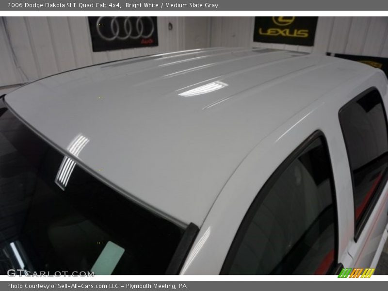 Bright White / Medium Slate Gray 2006 Dodge Dakota SLT Quad Cab 4x4