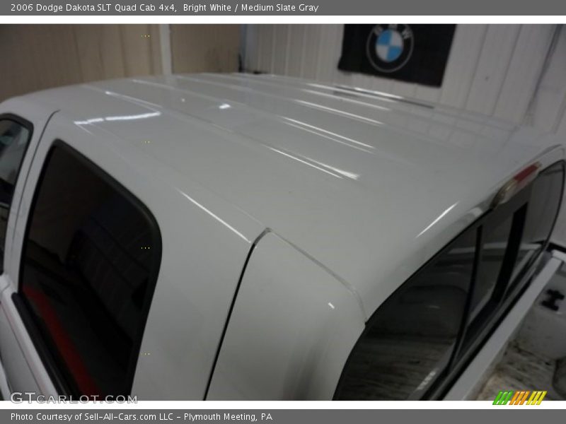 Bright White / Medium Slate Gray 2006 Dodge Dakota SLT Quad Cab 4x4