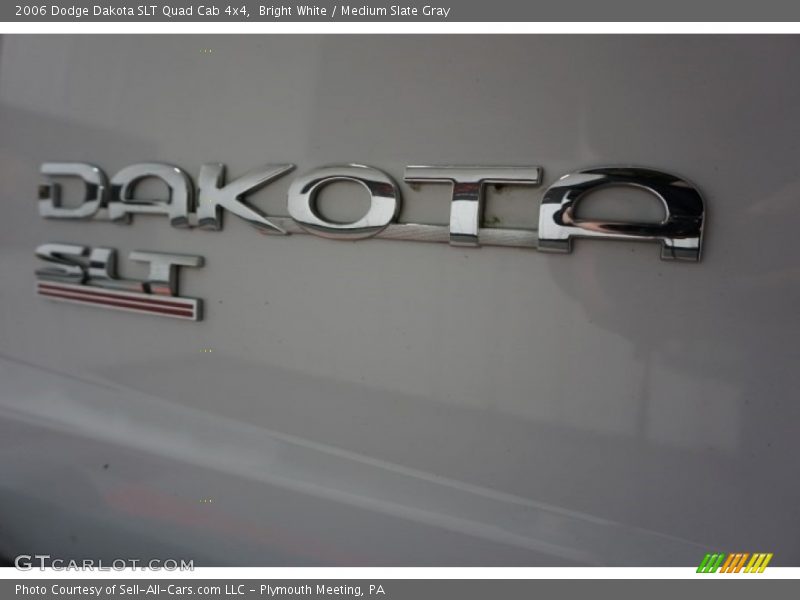 Bright White / Medium Slate Gray 2006 Dodge Dakota SLT Quad Cab 4x4