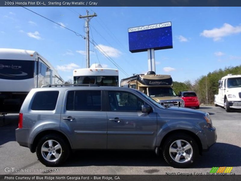 Sterling Gray Metallic / Gray 2009 Honda Pilot EX-L