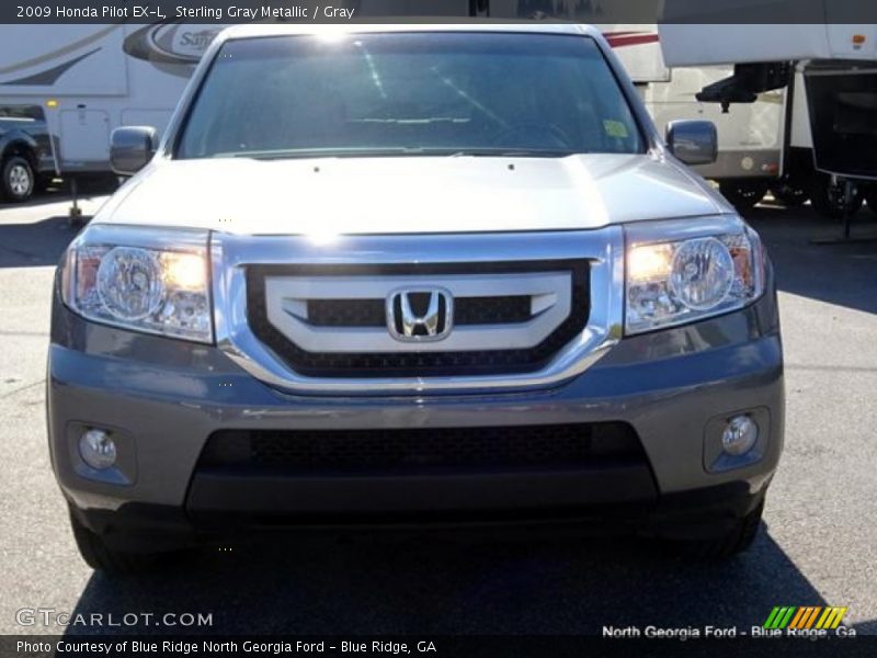 Sterling Gray Metallic / Gray 2009 Honda Pilot EX-L