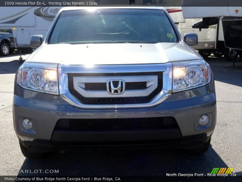 Sterling Gray Metallic / Gray 2009 Honda Pilot EX-L