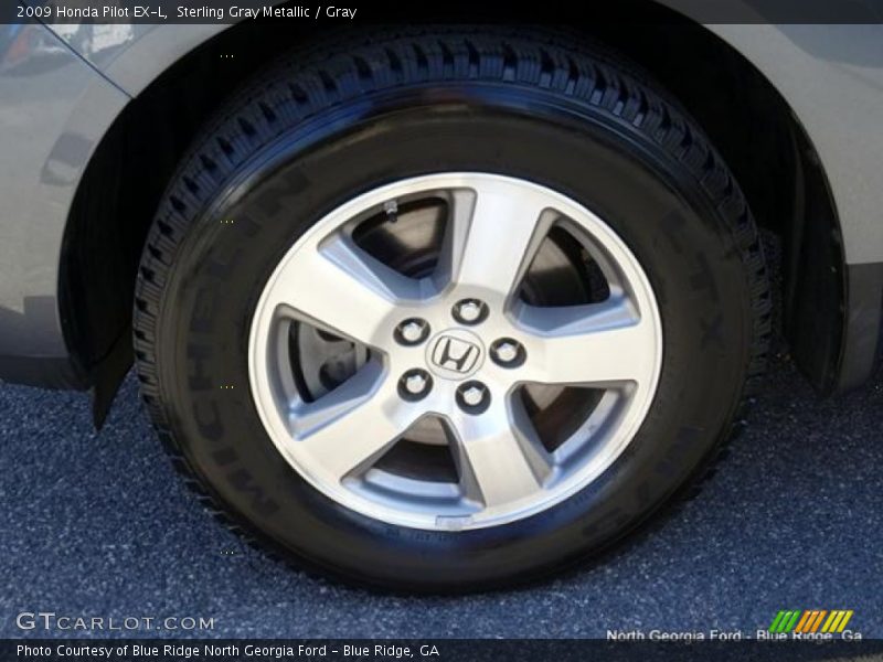 Sterling Gray Metallic / Gray 2009 Honda Pilot EX-L