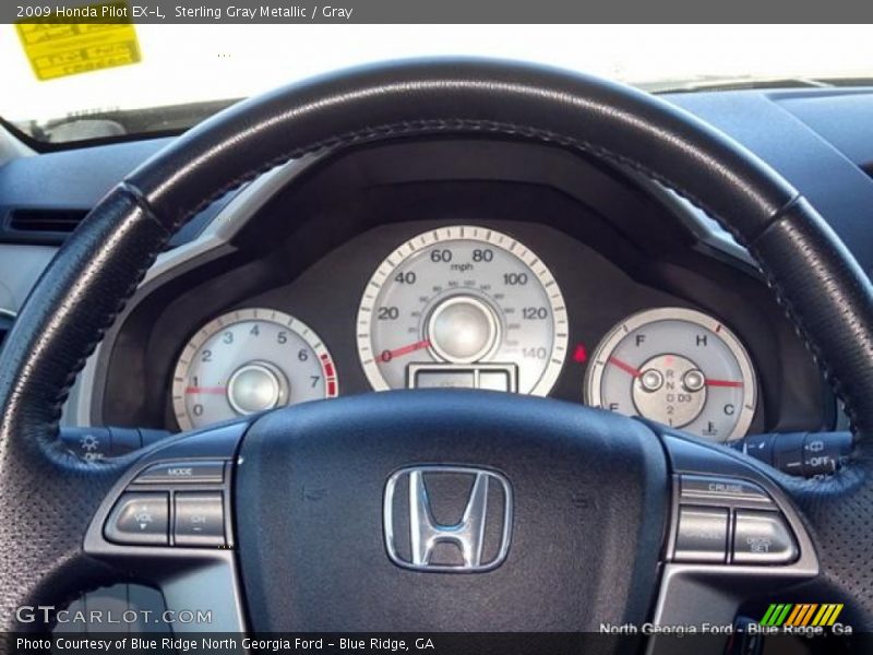 Sterling Gray Metallic / Gray 2009 Honda Pilot EX-L