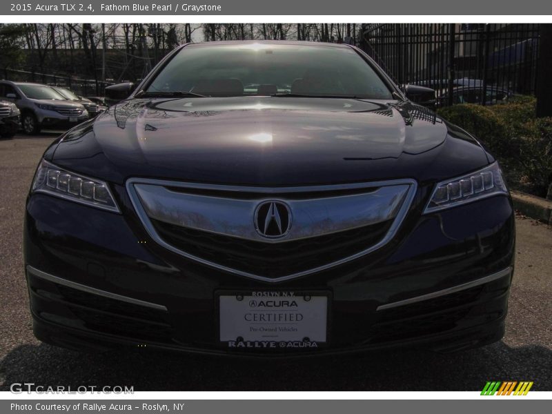Fathom Blue Pearl / Graystone 2015 Acura TLX 2.4