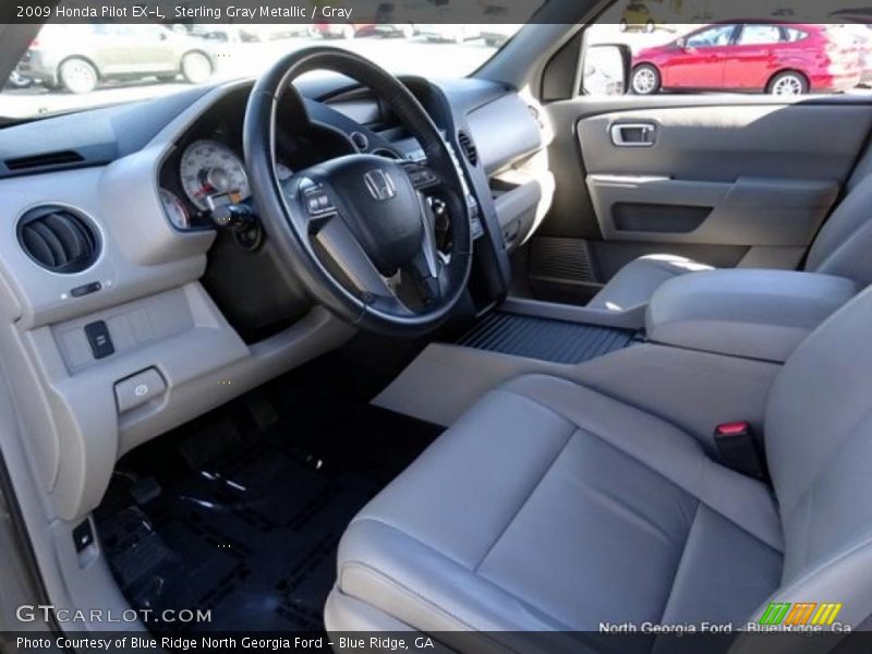 Sterling Gray Metallic / Gray 2009 Honda Pilot EX-L