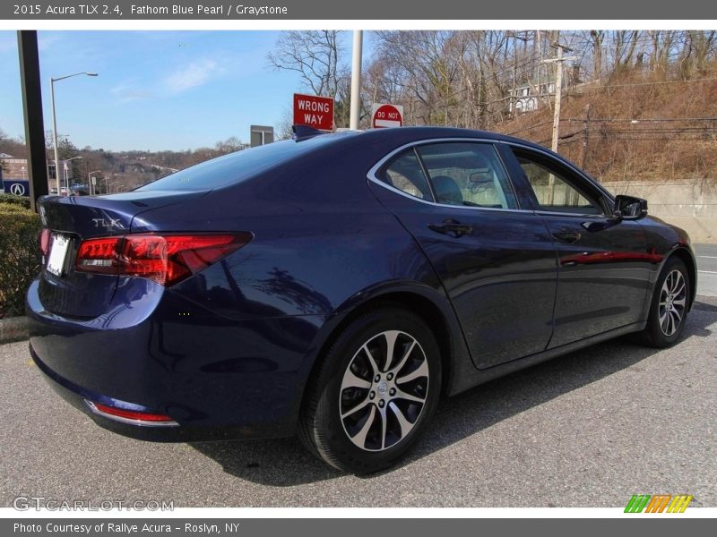 Fathom Blue Pearl / Graystone 2015 Acura TLX 2.4