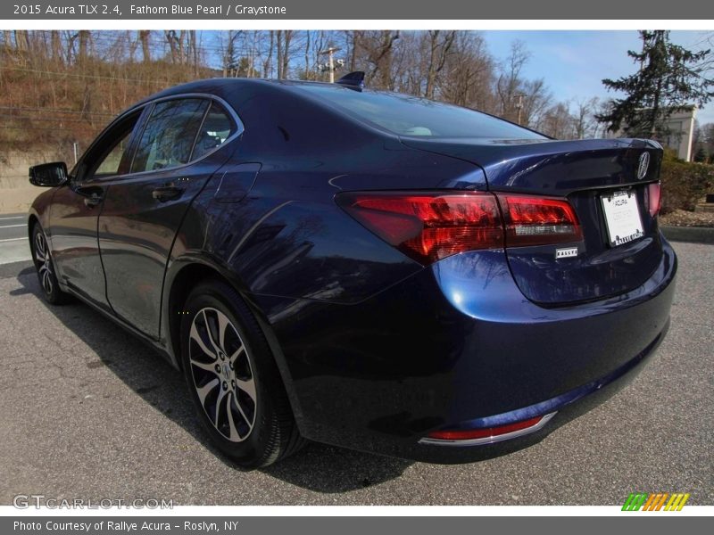 Fathom Blue Pearl / Graystone 2015 Acura TLX 2.4