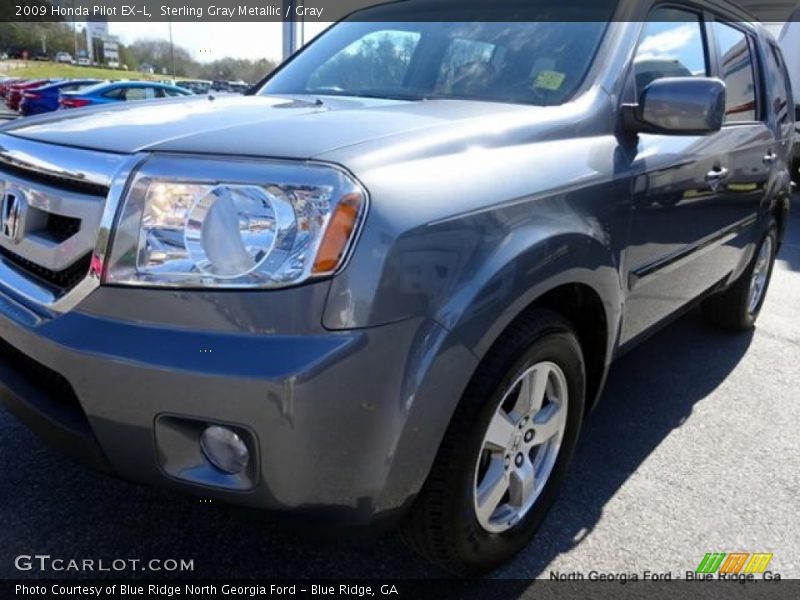 Sterling Gray Metallic / Gray 2009 Honda Pilot EX-L