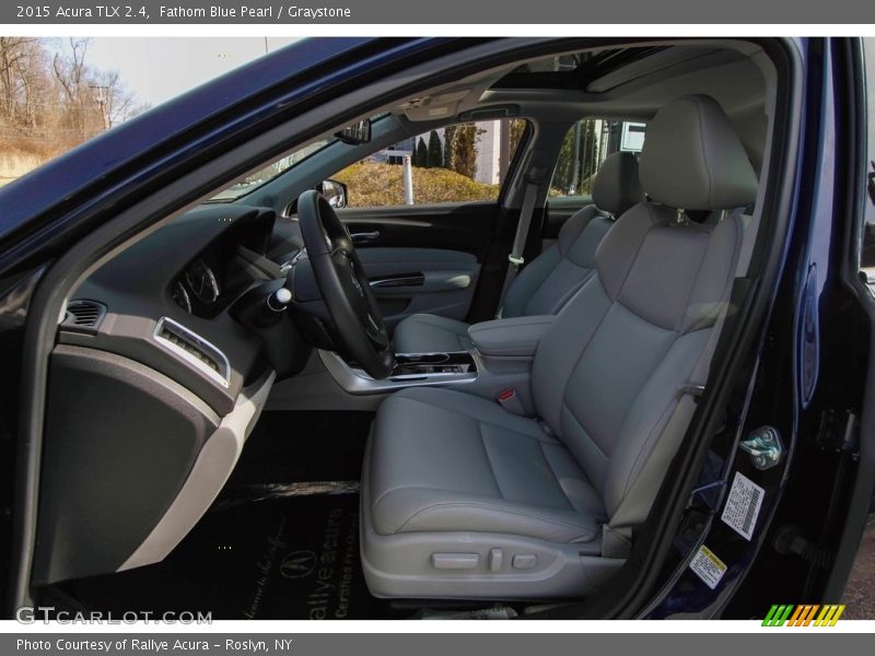 Fathom Blue Pearl / Graystone 2015 Acura TLX 2.4