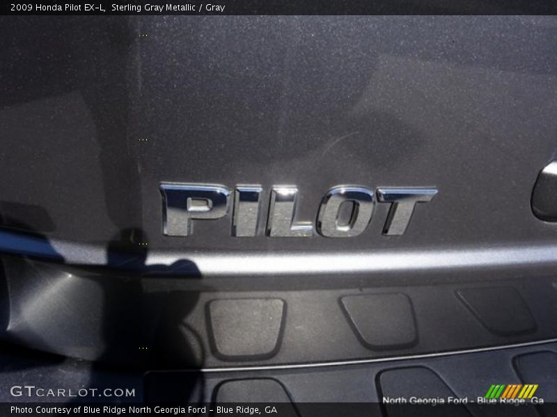 Sterling Gray Metallic / Gray 2009 Honda Pilot EX-L