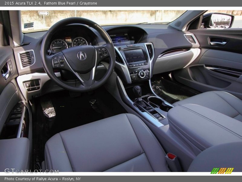 Fathom Blue Pearl / Graystone 2015 Acura TLX 2.4