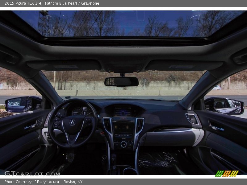 Fathom Blue Pearl / Graystone 2015 Acura TLX 2.4