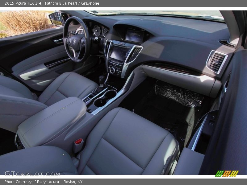 Fathom Blue Pearl / Graystone 2015 Acura TLX 2.4