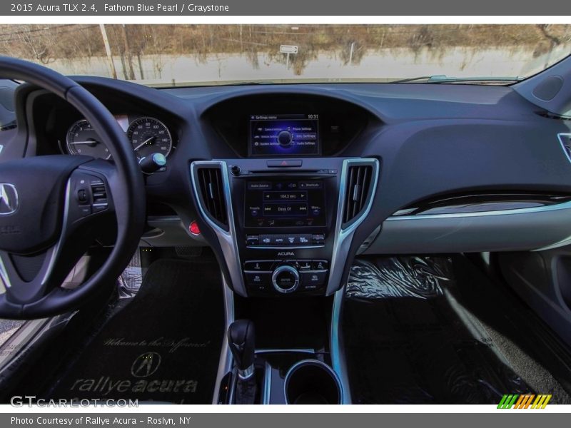 Fathom Blue Pearl / Graystone 2015 Acura TLX 2.4