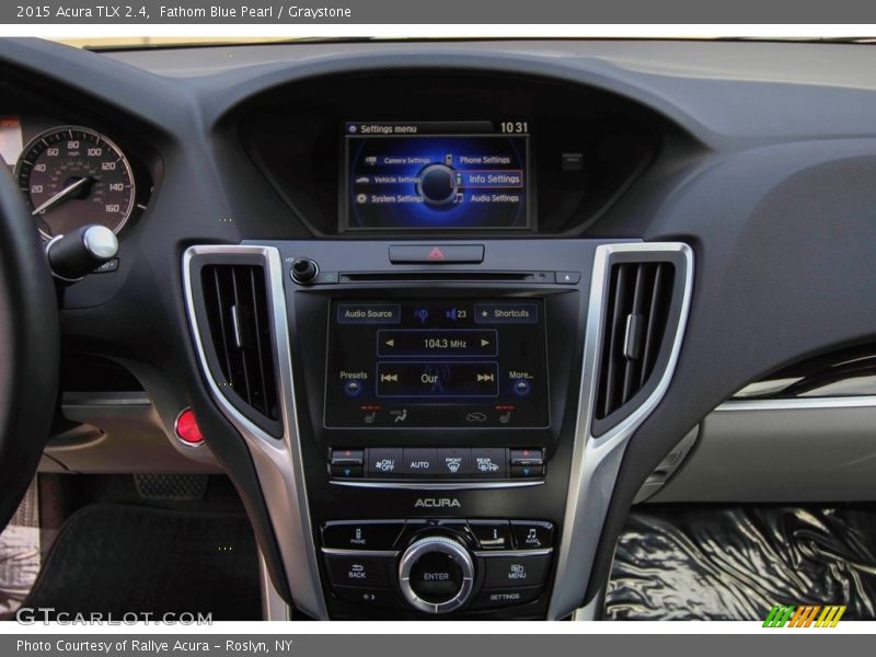 Fathom Blue Pearl / Graystone 2015 Acura TLX 2.4