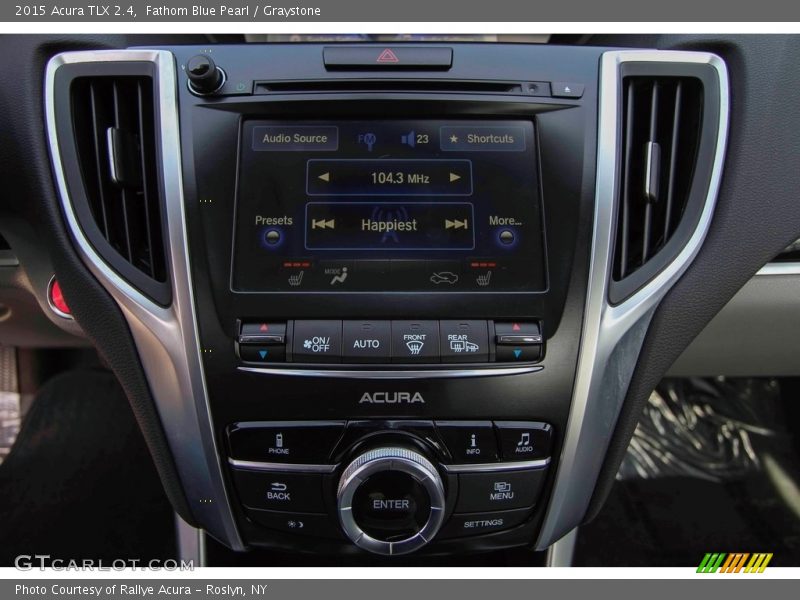 Fathom Blue Pearl / Graystone 2015 Acura TLX 2.4