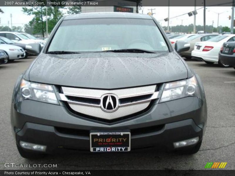 Nimbus Gray Metallic / Taupe 2007 Acura MDX Sport