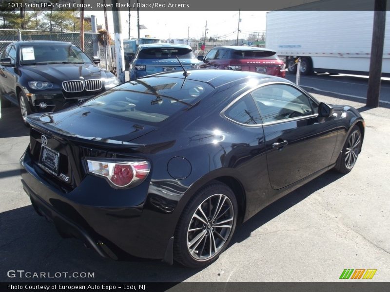 Raven Black / Black/Red Accents 2013 Scion FR-S Sport Coupe