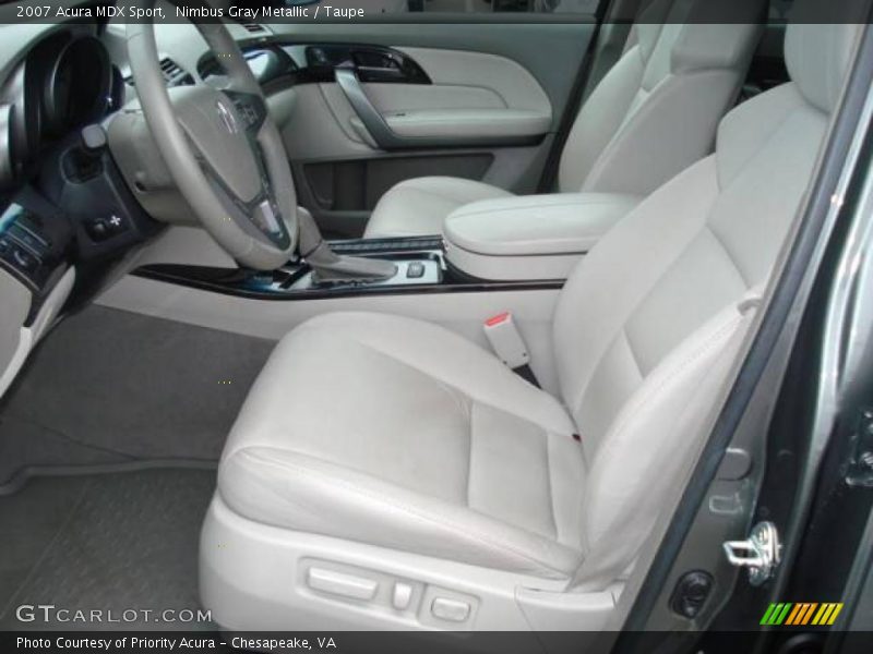 Nimbus Gray Metallic / Taupe 2007 Acura MDX Sport