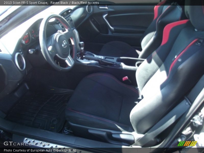 Raven Black / Black/Red Accents 2013 Scion FR-S Sport Coupe