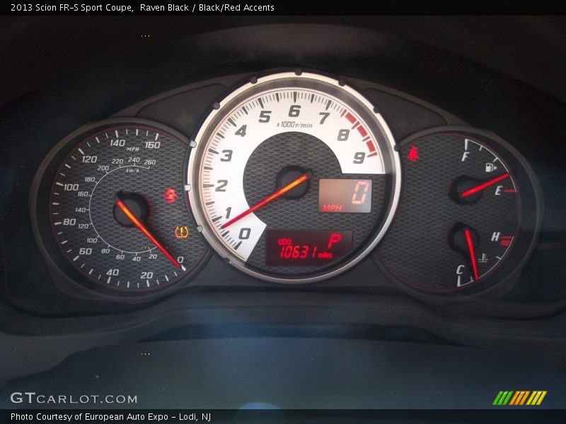 Raven Black / Black/Red Accents 2013 Scion FR-S Sport Coupe