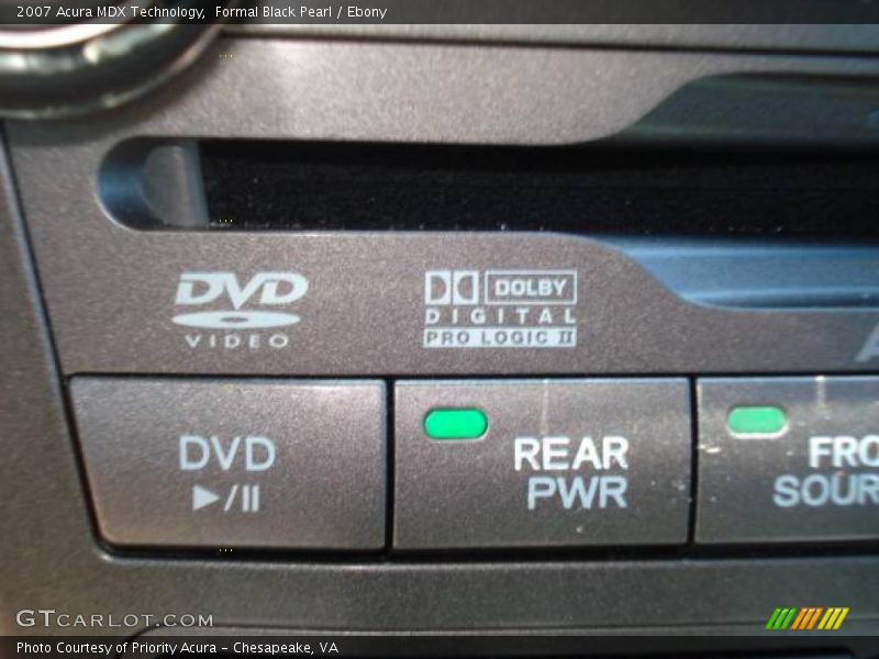 Formal Black Pearl / Ebony 2007 Acura MDX Technology