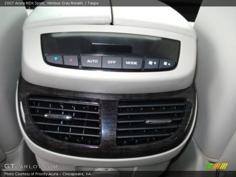 Nimbus Gray Metallic / Taupe 2007 Acura MDX Sport