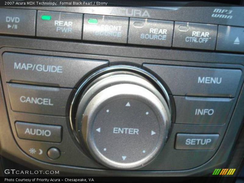 Formal Black Pearl / Ebony 2007 Acura MDX Technology