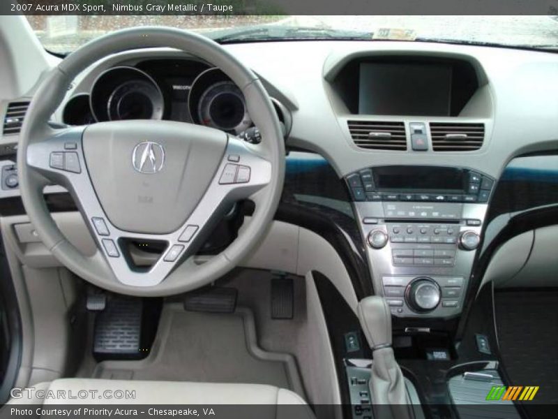 Nimbus Gray Metallic / Taupe 2007 Acura MDX Sport