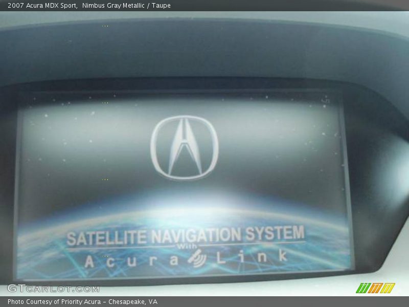 Nimbus Gray Metallic / Taupe 2007 Acura MDX Sport