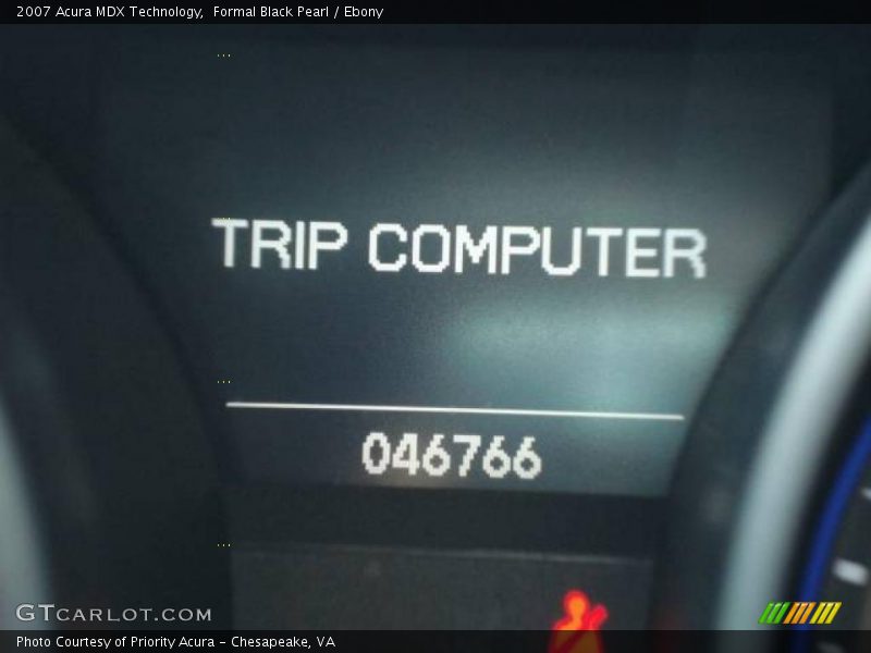 Formal Black Pearl / Ebony 2007 Acura MDX Technology