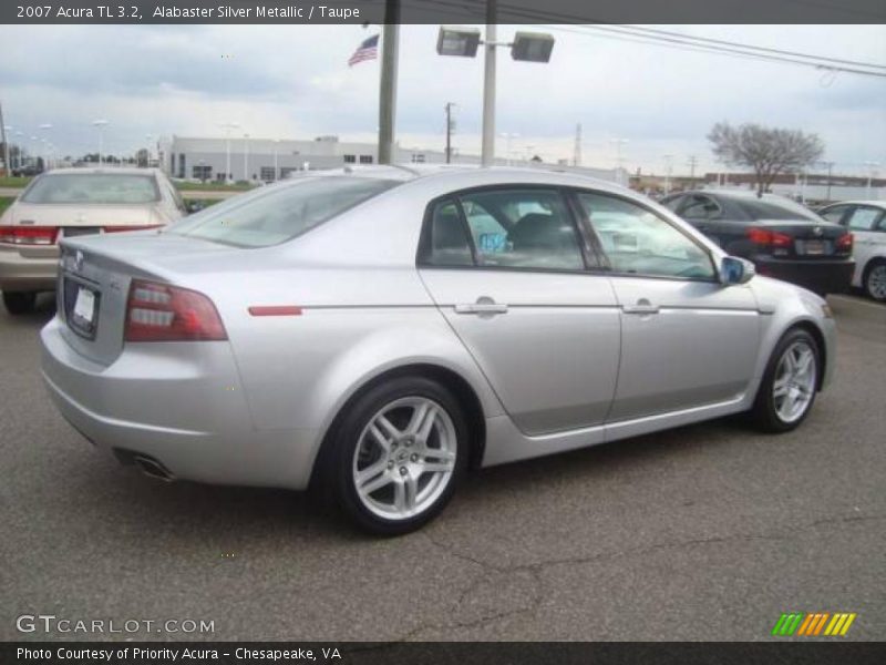 Alabaster Silver Metallic / Taupe 2007 Acura TL 3.2