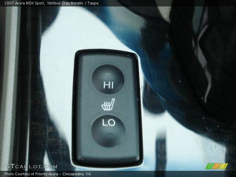 Nimbus Gray Metallic / Taupe 2007 Acura MDX Sport