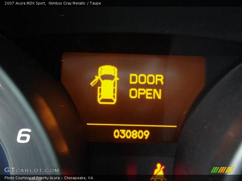 Nimbus Gray Metallic / Taupe 2007 Acura MDX Sport