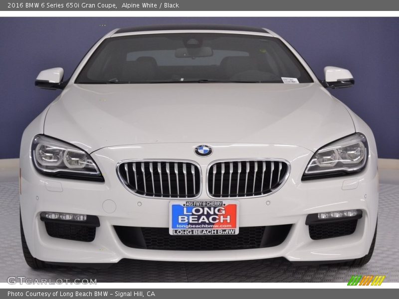 Alpine White / Black 2016 BMW 6 Series 650i Gran Coupe