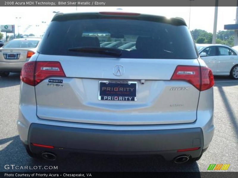 Billet Silver Metallic / Ebony 2008 Acura MDX Technology