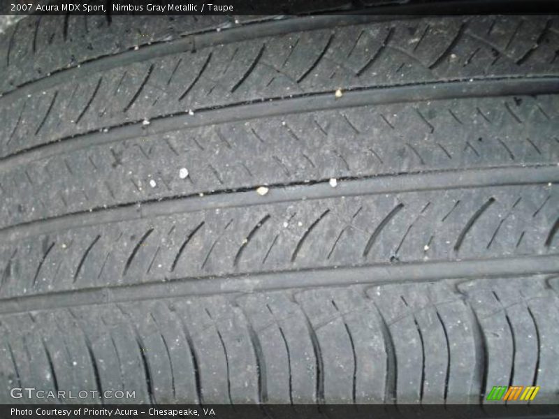 Nimbus Gray Metallic / Taupe 2007 Acura MDX Sport