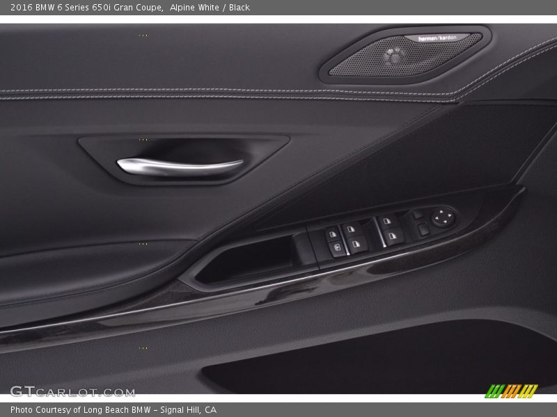 Alpine White / Black 2016 BMW 6 Series 650i Gran Coupe