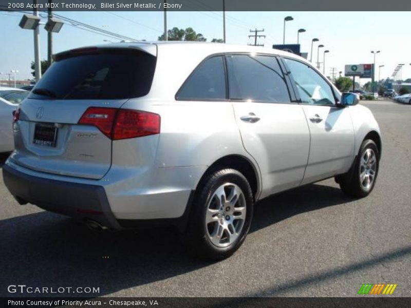Billet Silver Metallic / Ebony 2008 Acura MDX Technology