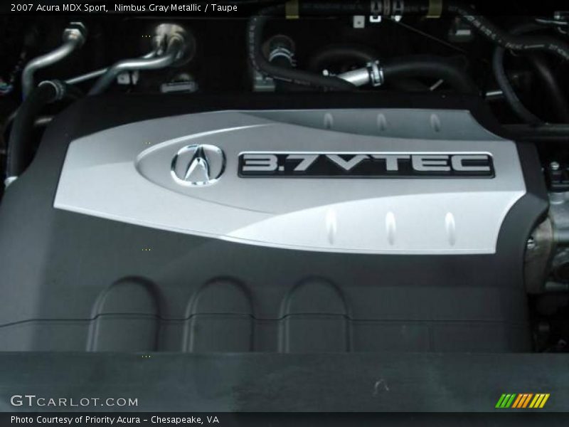 Nimbus Gray Metallic / Taupe 2007 Acura MDX Sport