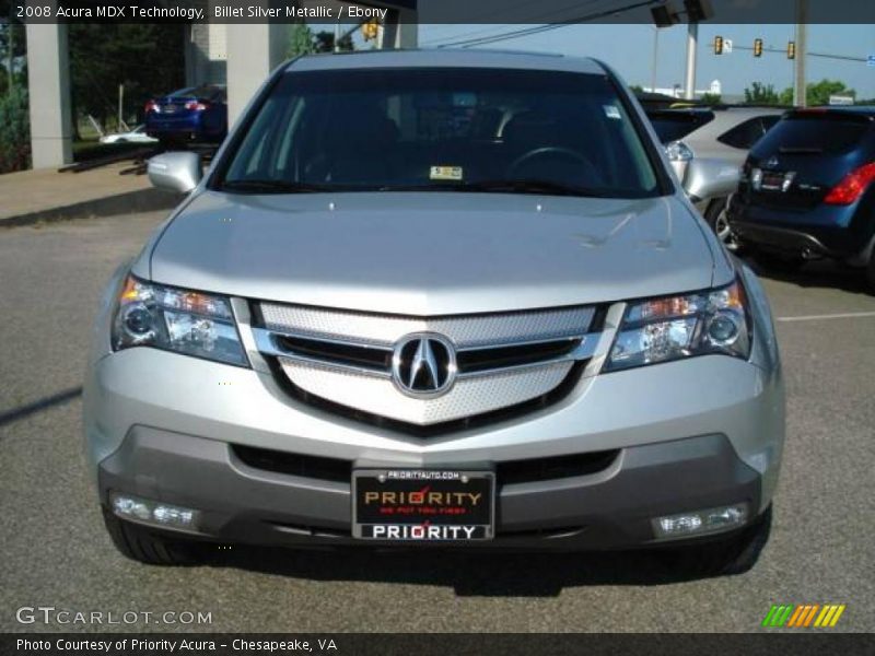 Billet Silver Metallic / Ebony 2008 Acura MDX Technology