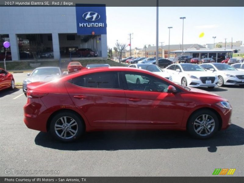 Red / Beige 2017 Hyundai Elantra SE