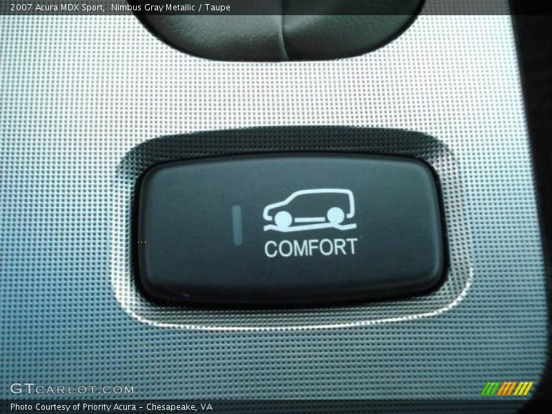 Nimbus Gray Metallic / Taupe 2007 Acura MDX Sport